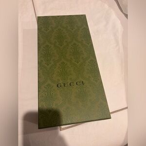 Gucci glove box with dust bag